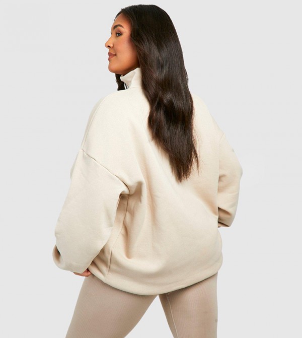 boohoo  Hoodies & Sweatshirts - Beige Hoodies & Sweatshirts