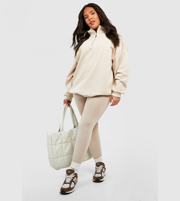 boohoo  Hoodies & Sweatshirts - Beige Hoodies & Sweatshirts