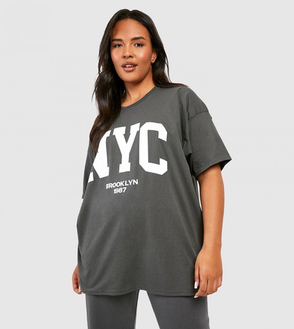 boohoo  - CHARCOAL Tops & T-shirts
