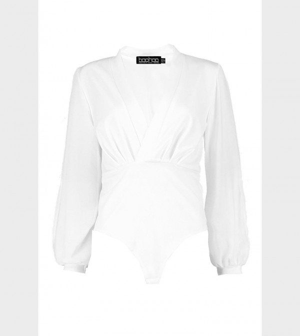 boohoo boohoo - White Bodysuit & Cropped