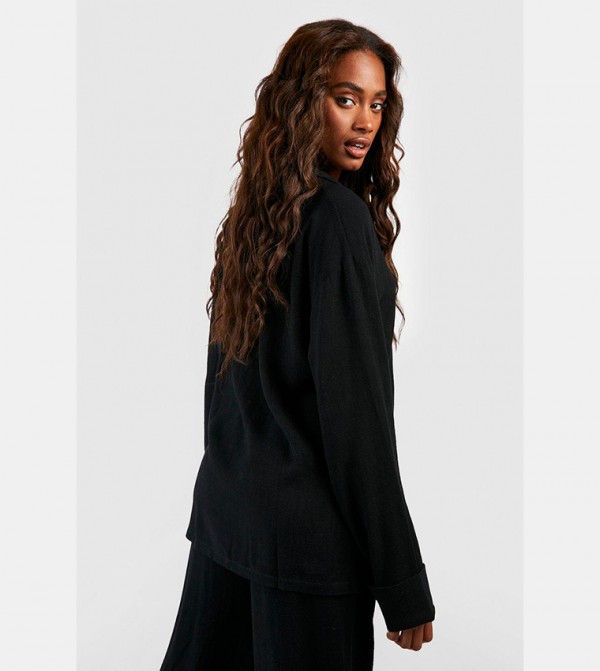 boohoo  Shirts - Black Shirts
