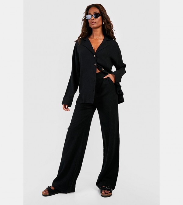 boohoo  Shirts - Black Shirts