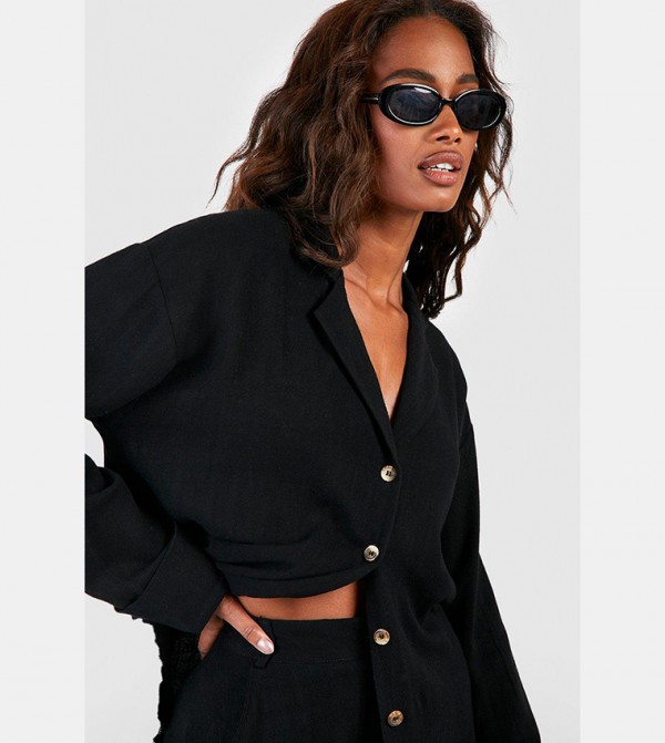 boohoo  Shirts - Black Shirts