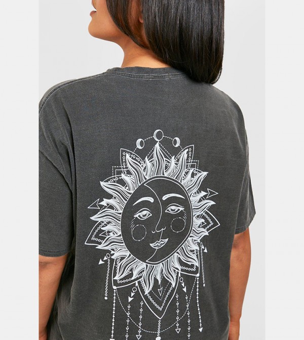 boohoo  Plus Size - Charcoal Tops & T-shirts