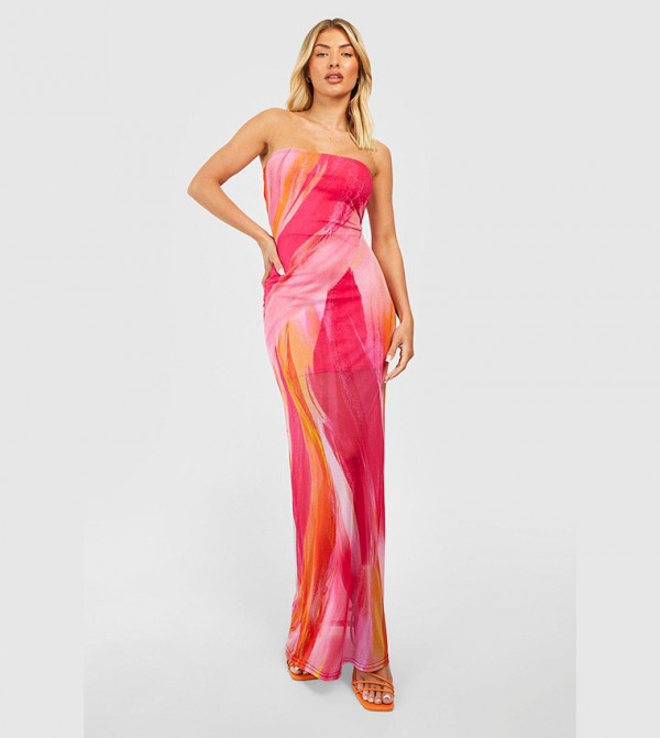 boohoo - Outlet  - Hot Pink Maxi Dresses