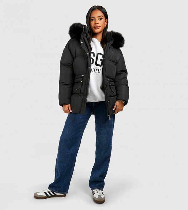 boohoo  - Black Parka Jackets