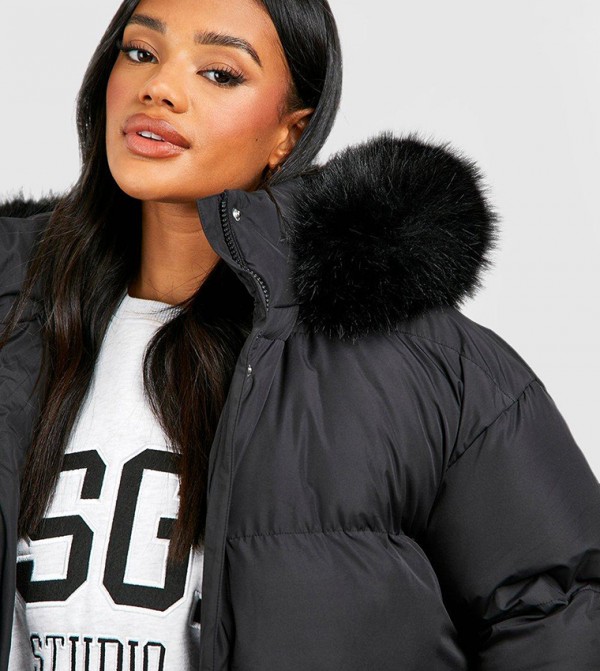 boohoo  - Black Parka Jackets