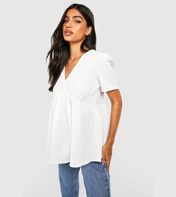 boohoo  Maternity Clothing - White Tops & T-shirts