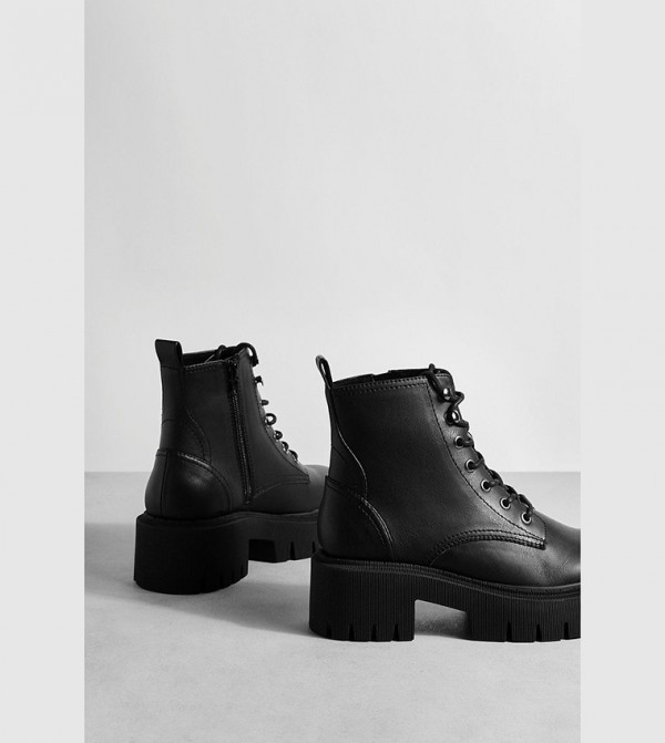 boohoo Boots - Black Calf Boots