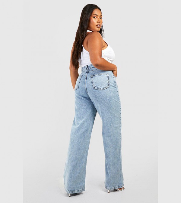 بوهو  مقاس كبير - أزرق جينز