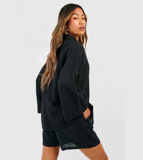 boohoo  Shirts - Black Shirts