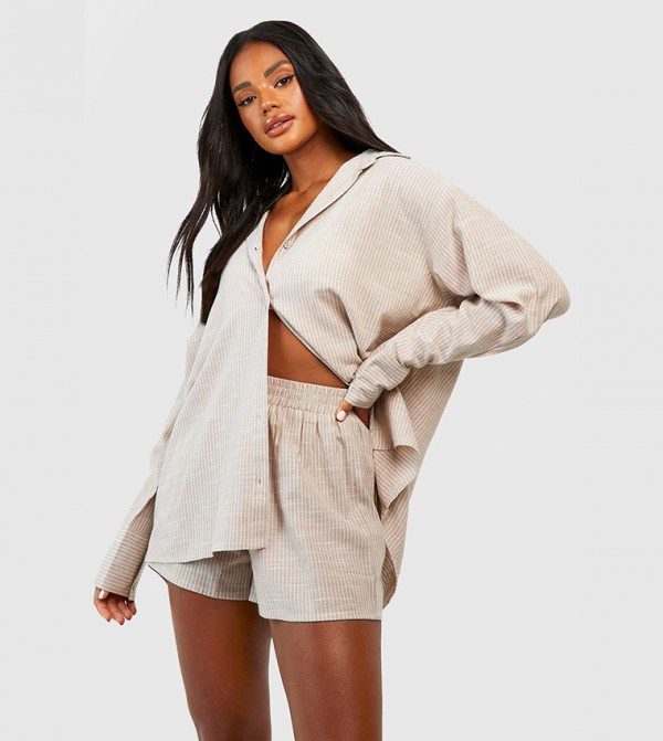 boohoo  Sleepwears & Loungewears - Beige Lounge Shorts