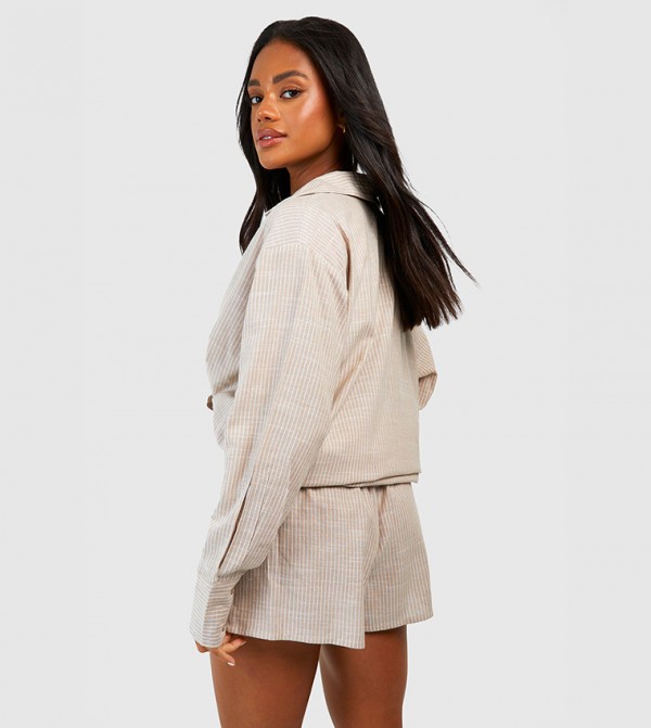 boohoo  Sleepwears & Loungewears - Beige Lounge Shorts