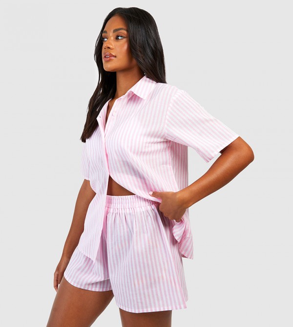 boohoo  - Pink Lounge Shorts