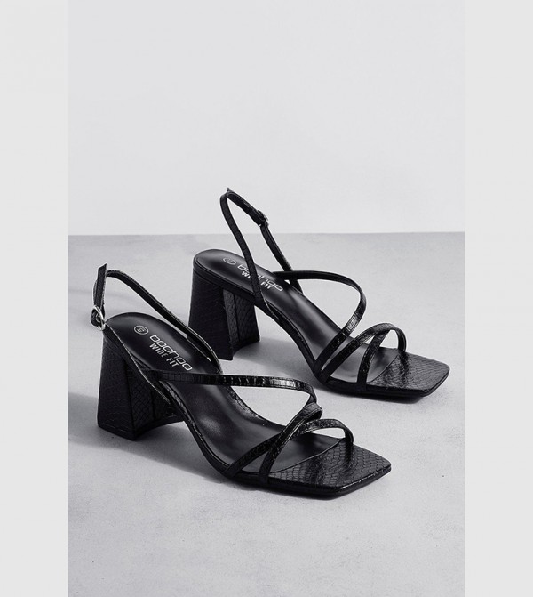 boohoo boohoo - Black Block Heels