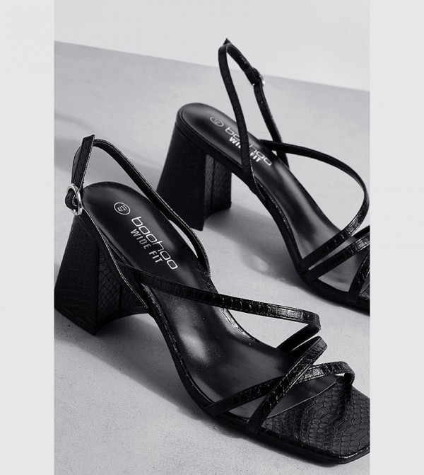 boohoo boohoo - Black Block Heels