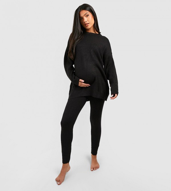 boohoo  Maternity Clothing - Black Sleepwear