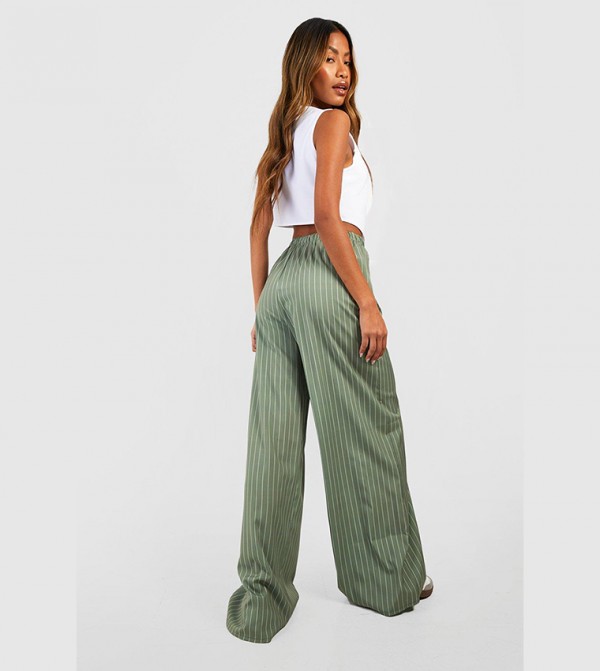 boohoo  Pants & Leggings - Khaki Regular Pants