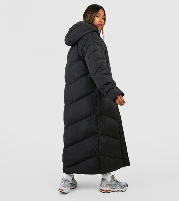 boohoo  Puffer & Quilted Jackets - Black Puffer & Quilted Jackets