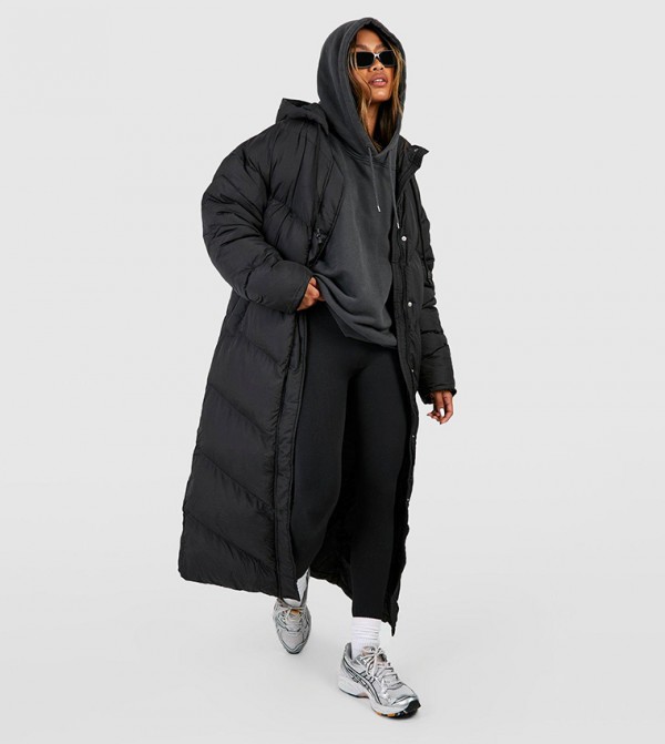 boohoo  Puffer & Quilted Jackets - Black Puffer & Quilted Jackets