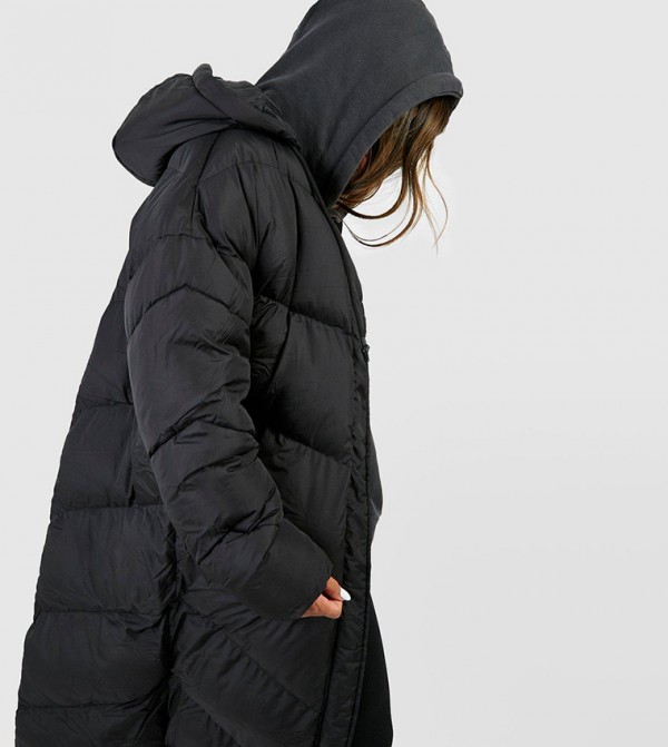 boohoo  Puffer & Quilted Jackets - Black Puffer & Quilted Jackets