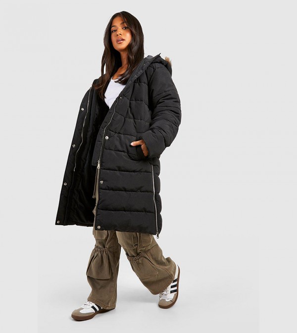 boohoo  - Black Parka Jackets