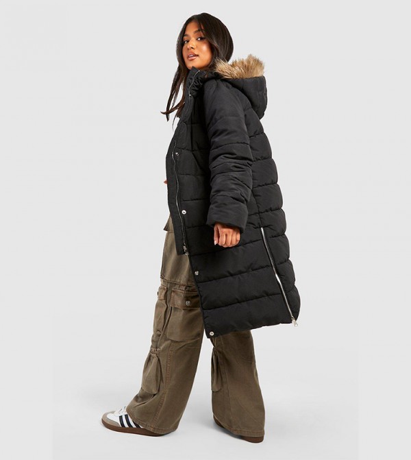 boohoo  - Black Parka Jackets