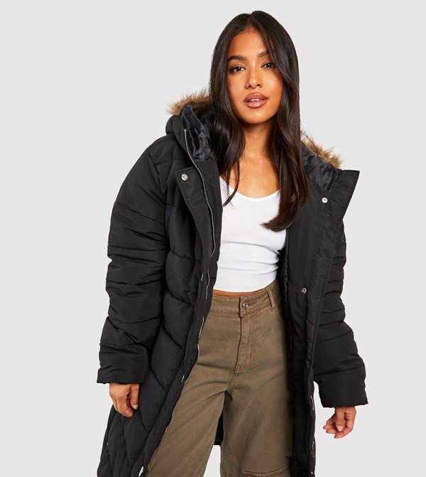 boohoo  - Black Parka Jackets