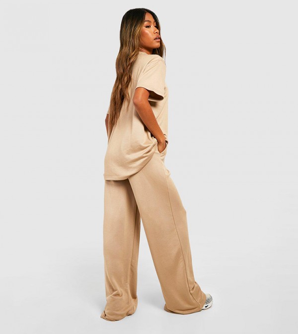 boohoo  Pants & Leggings - Beige Joggers
