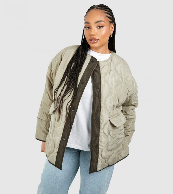 boohoo  - Khaki Jackets & Coats