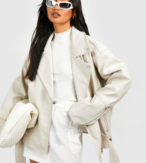 boohoo boohoo - Beige Biker & Bomber Jackets