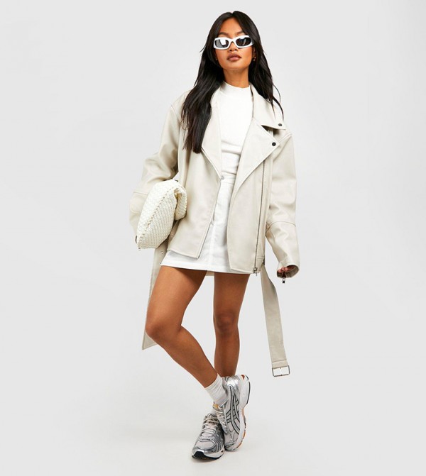 boohoo boohoo - Beige Biker & Bomber Jackets