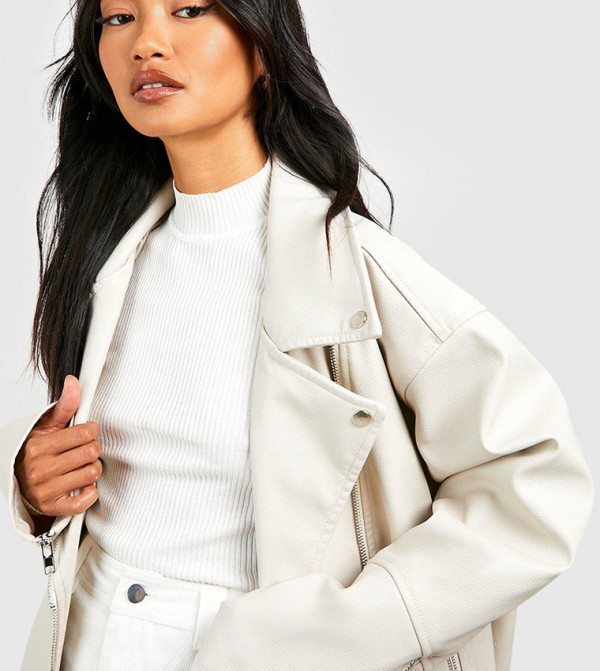 boohoo boohoo - Beige Biker & Bomber Jackets