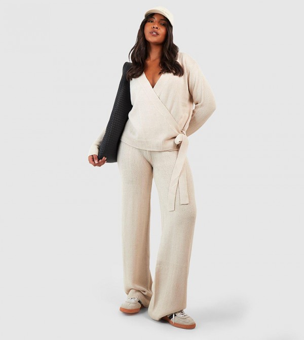 boohoo - Outlet  Co-Ord Sets - Beige Co-Ord Sets