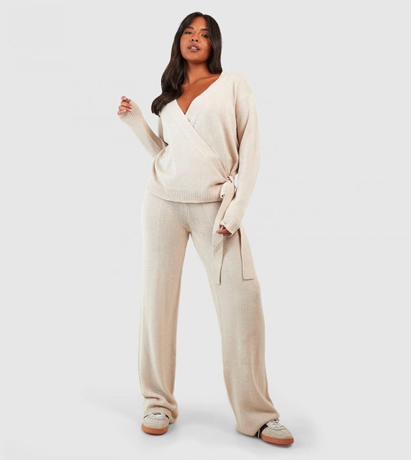 boohoo - Outlet  Co-Ord Sets - Beige Co-Ord Sets