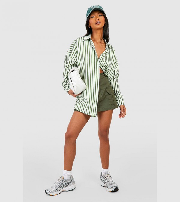 boohoo  Shirts - Green Shirts