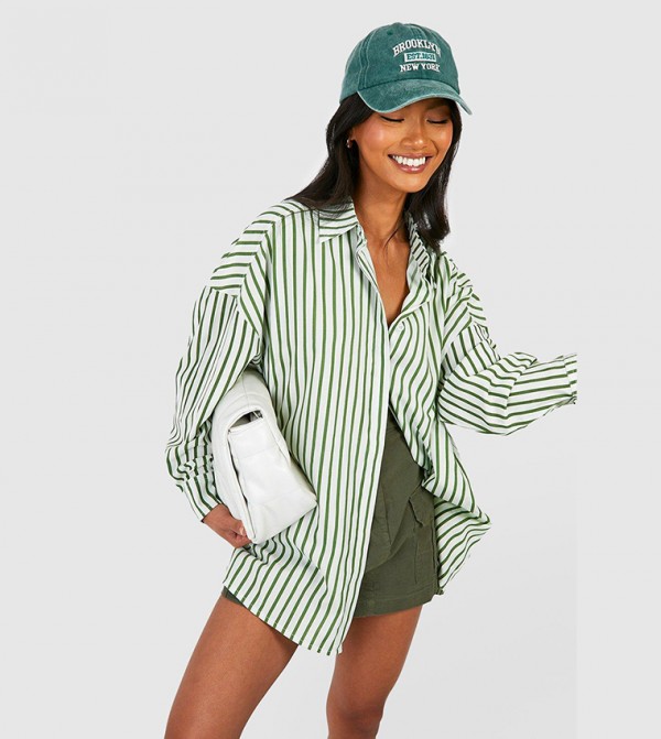 boohoo  Shirts - Green Shirts