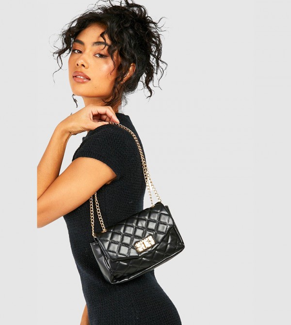 boohoo  Shoulder Bags - Black Shoulder bags