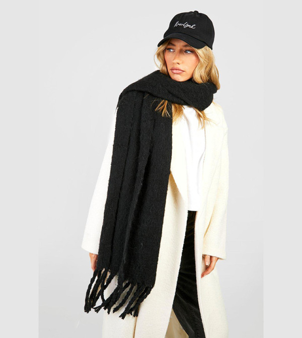 boohoo boohoo - Black Knitted Scarves