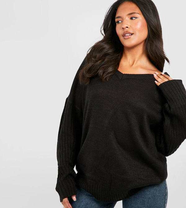 بوهو مقاس كبير - أسود سترات