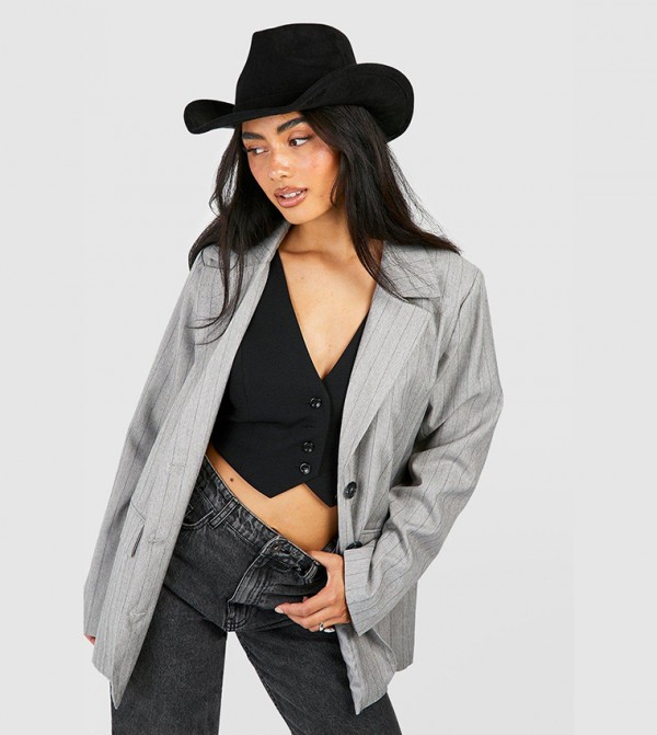 boohoo  Caps & Hats - Black Hats