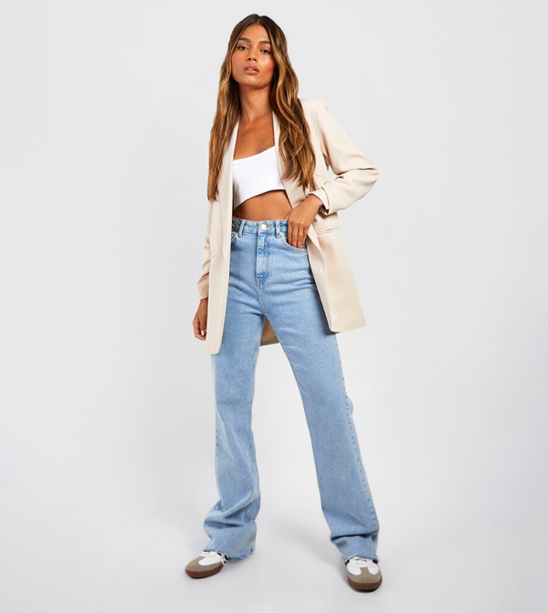 boohoo  Clothing - Beige Blazers