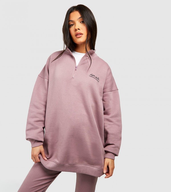boohoo  Hoodies & Sweatshirts - Mauve Hoodies & Sweatshirts