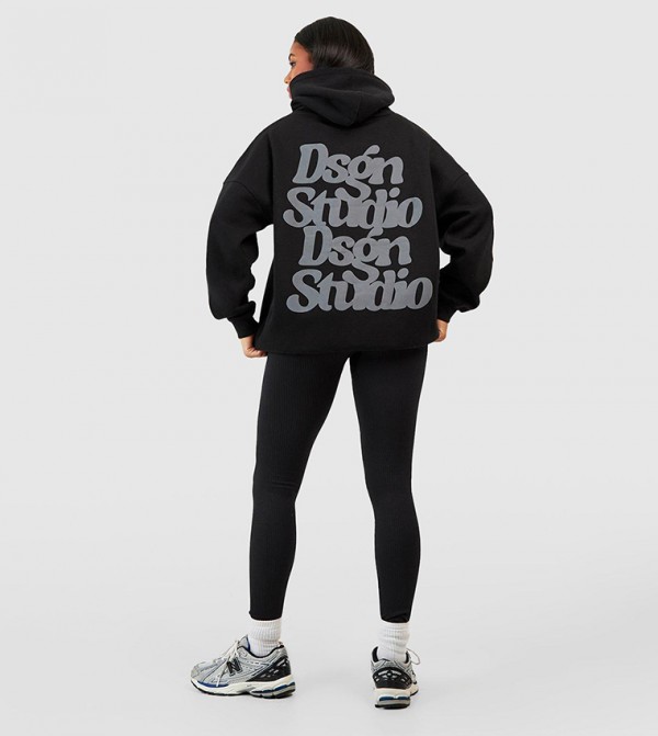 بوهو  هودي - أسود هودي