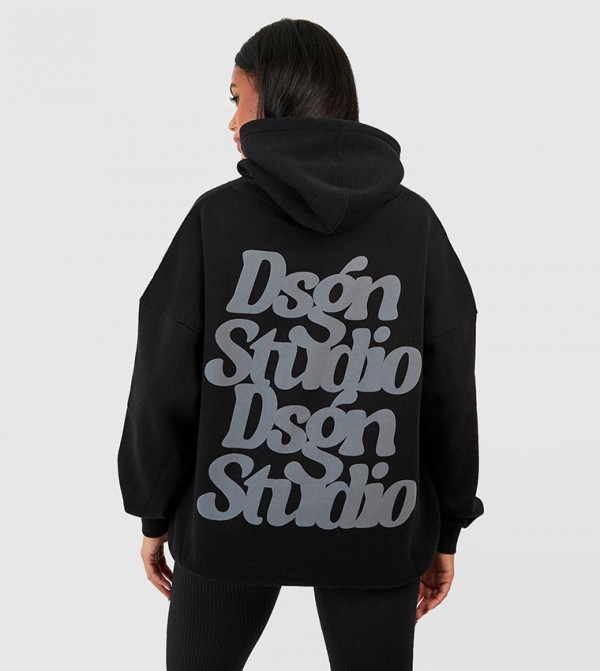 بوهو  هودي - أسود هودي