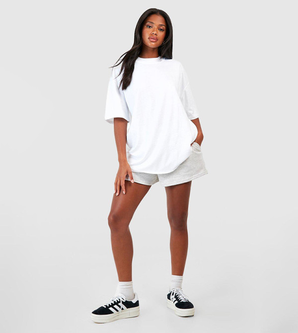boohoo  T-Shirts - White Casual T-Shirts