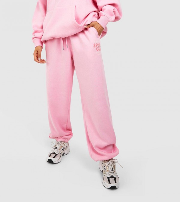 boohoo  Pants & Leggings - Pink Joggers