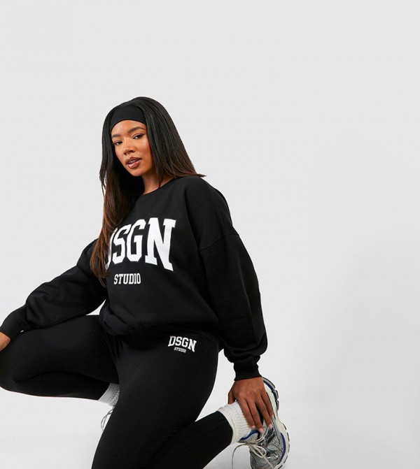 بوهو ملابس رياضة - أسود أطقم متناسقة