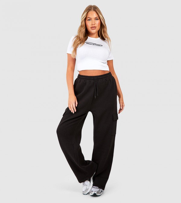 boohoo  Pants & Leggings - Black Pants & Leggings