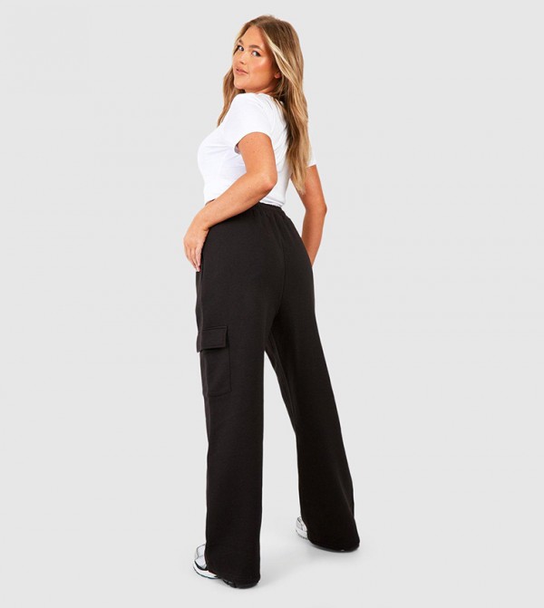 boohoo  Pants & Leggings - Black Pants & Leggings